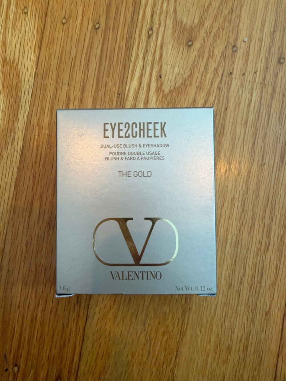 Valentino Eye2Cheek Dual-Use Blush & Eyeshadow — Gold Accents